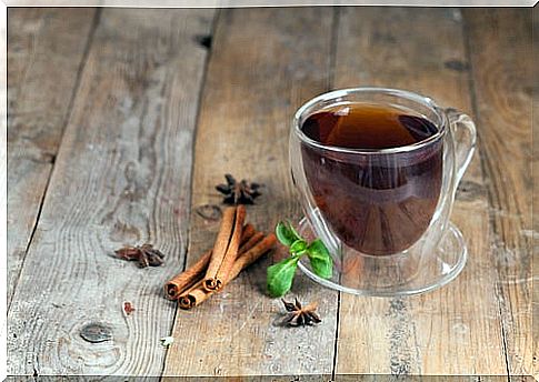 Cinnamon-based tea.