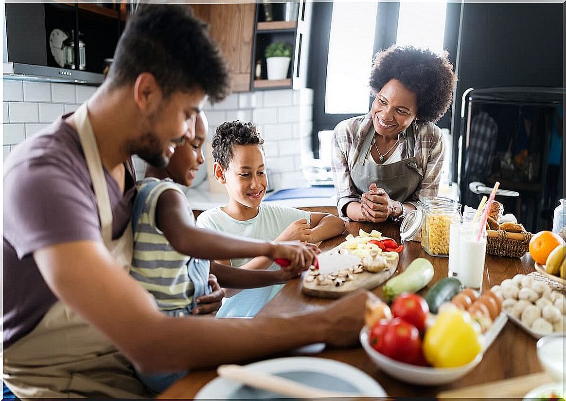 Encourage their participation in the kitchen