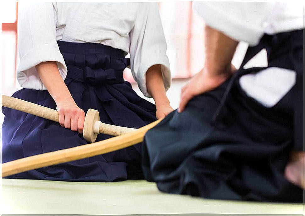 Practice aikido