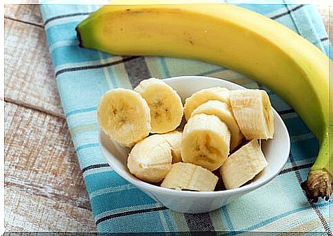 chopped banana