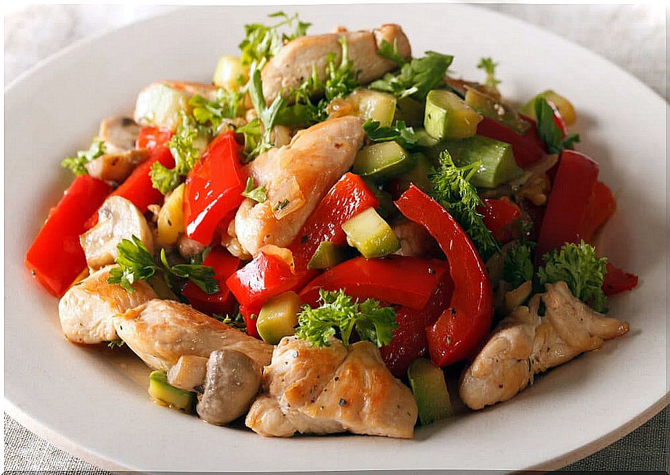 Express Chicken and Vegetable Stir Fry