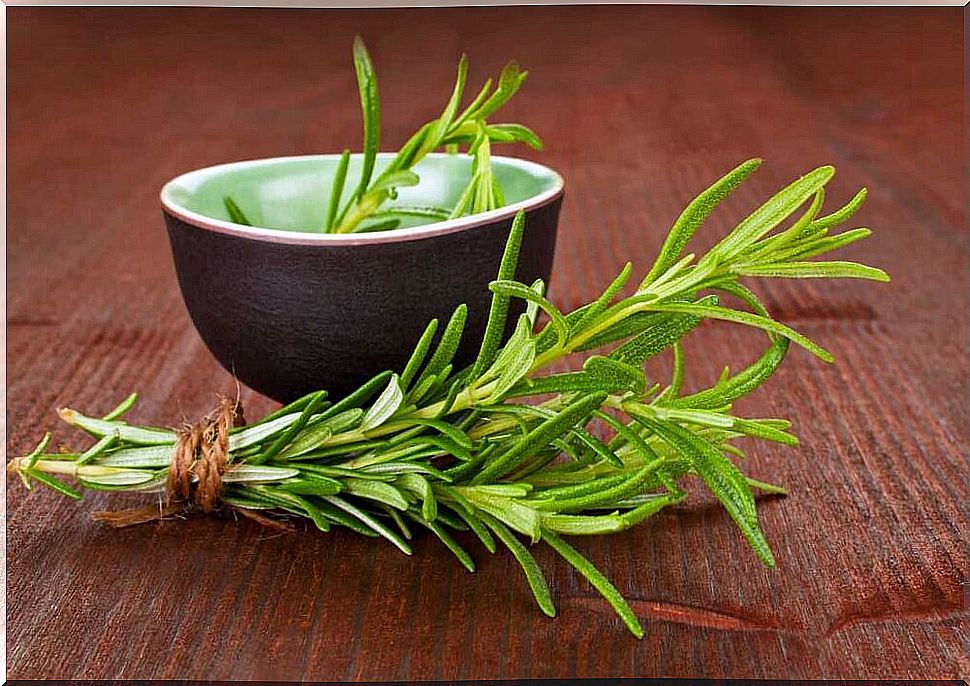 Rosemary to relieve tight muscles.