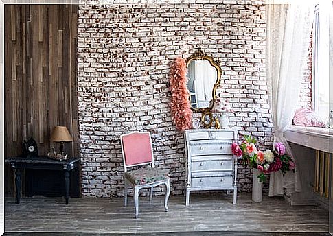 Eclectic style room decoration