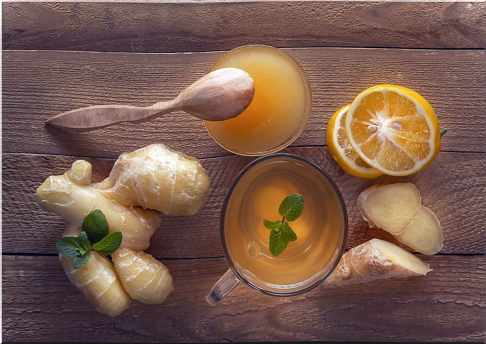 Ginger root tea.